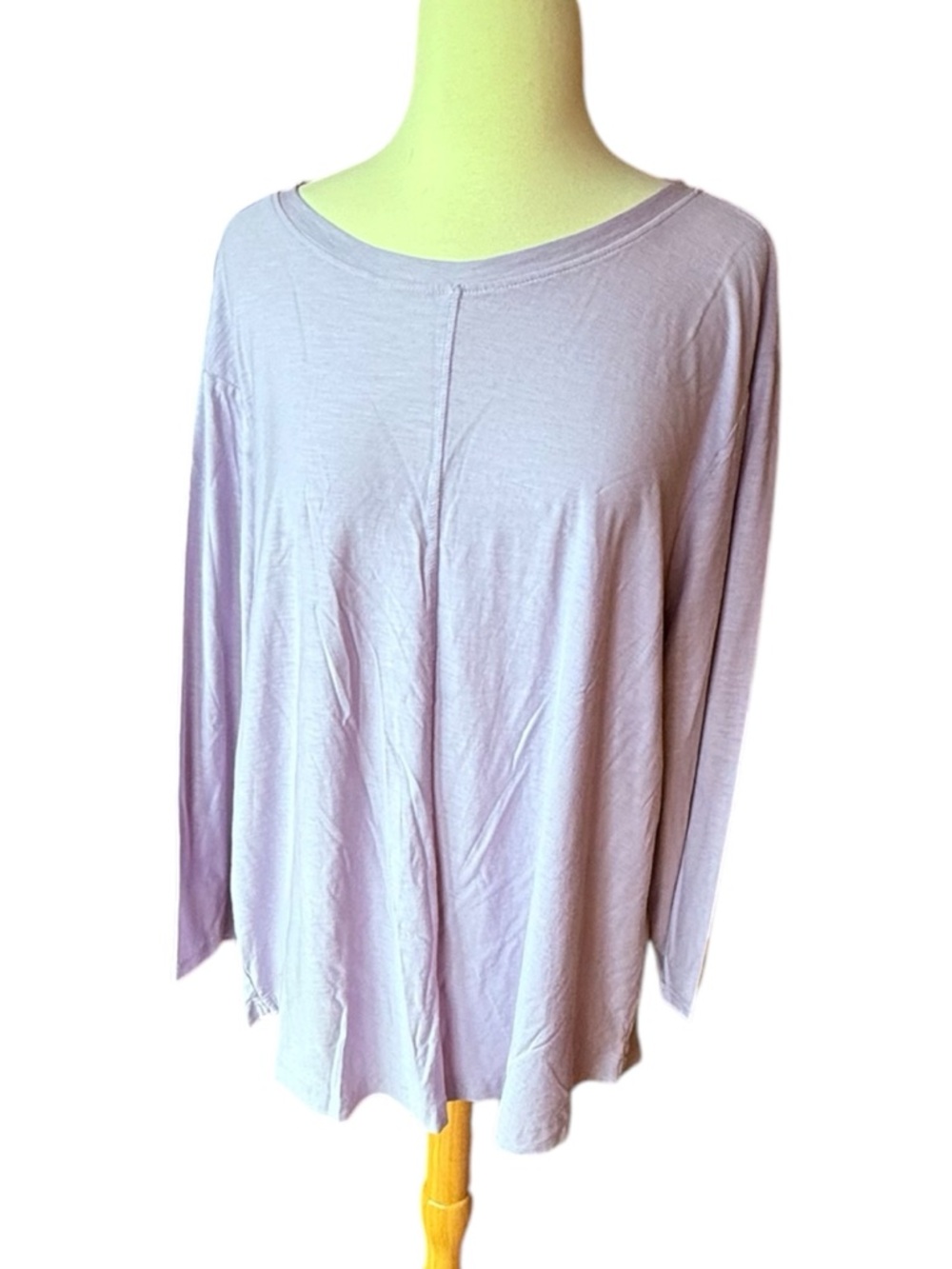 Westbound Woman Lavender Cotton/Modal Slub Top, 1X
